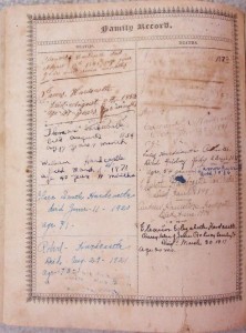 HARDCASTLE BIBLE Family Record 4