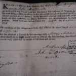 Marriage Bond of Andrew Hatfield and Mary Mann