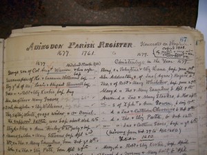 Hobday Register Abingdon Parish Gloucester VA 033