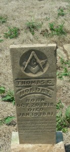 Tombstone of Thomas Cotton Hobday, son of William