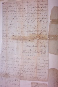 Marriage bond of William "Billy" James and Catherine Parker, 6 Apr 1801, Ohio Co., Kentucky. The first marriage recorded in Ohio County. 