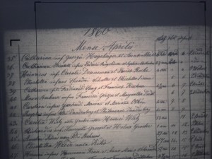 Death record for Cecelia Wirtz (nee Gruber) from